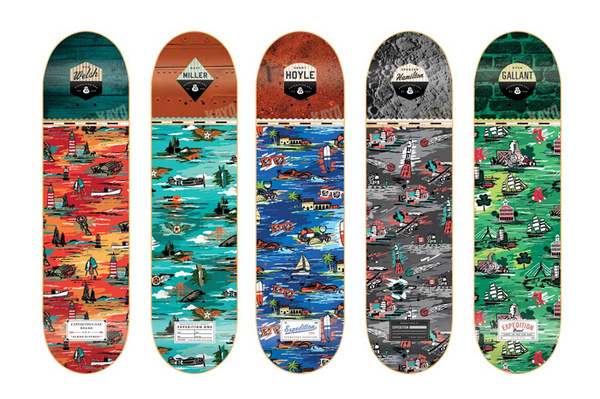 Image of Expedition One "Aloha Bitches!" Skate Deck Series #design #illustration #skate #decks #skateboard #skateboards