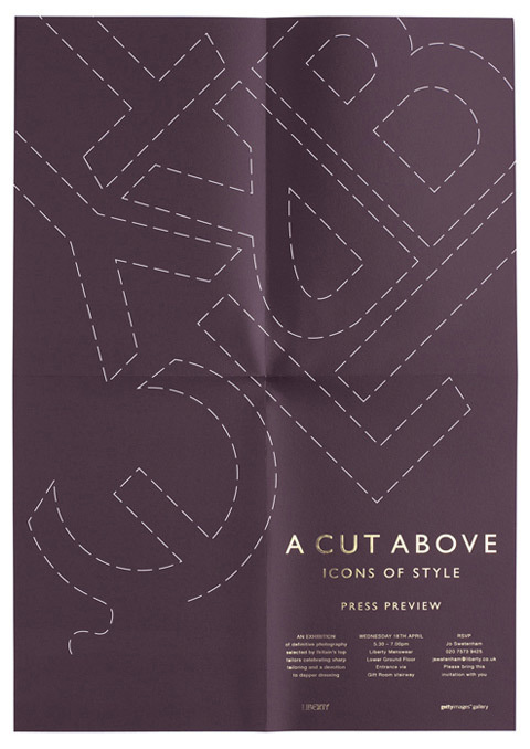 StudioThomson – Liberty A Cut Above #stamp #print #poster #foil