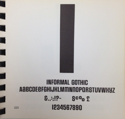 Daily Type Specimen | I don't know much about Informal Gothic. The... #typography