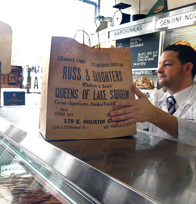 Russ & Daughters #menu #identity #design #print #food