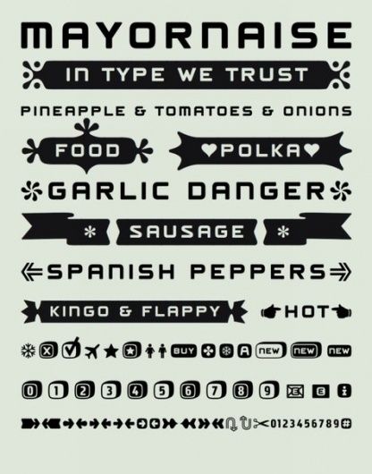 Mayo by Fountain #illustration #typography
