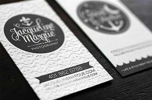 Textured Edge Business Cards