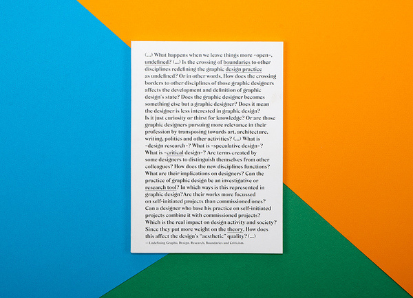 undefining graphic design. research, boundaries and criticism_cover #editions #design #book