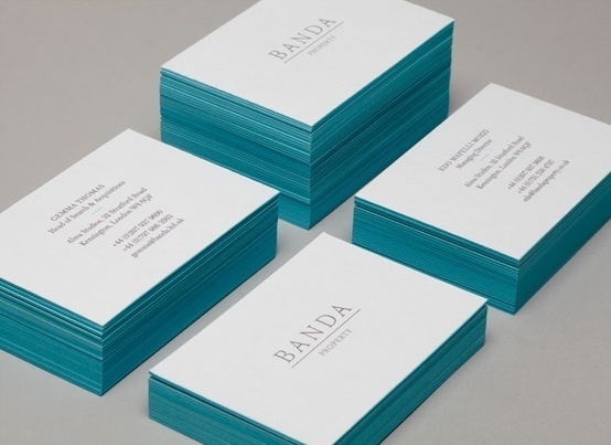 business card #business #banda #card #turquoise #layout #typography