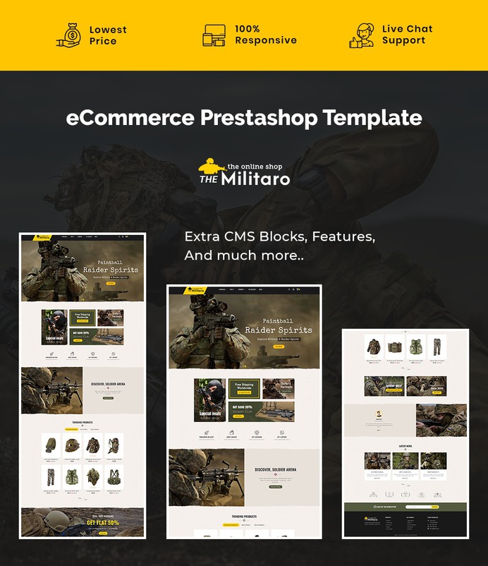 #Military - #Armed #Force #Equipment - #Prestashop #Responsive #Theme #eCommerce #Website #Design #Template