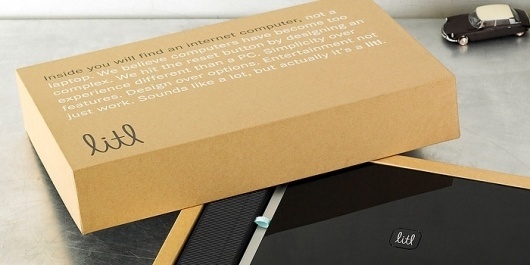 Litl - TheDieline.com - Package Design Blog #cardboard #litl #packaging #book #box #black