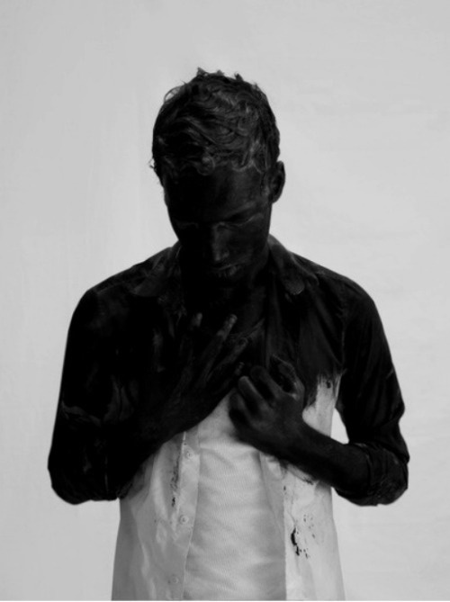 black and white paint