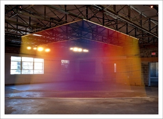 Gabriel Dawe – Plexus Installations / Aqua-Velvet #art #installation #color #visual #gabriel dawe