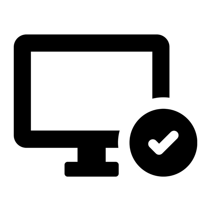 See more icon inspiration related to check, computer, tv, television, screen, monitor, electronic, multimedia and technology on Flaticon.