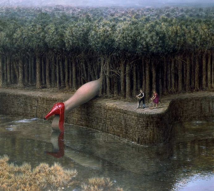 Enigmatic And Dreamlike Oil Paintings by Mike Worrall