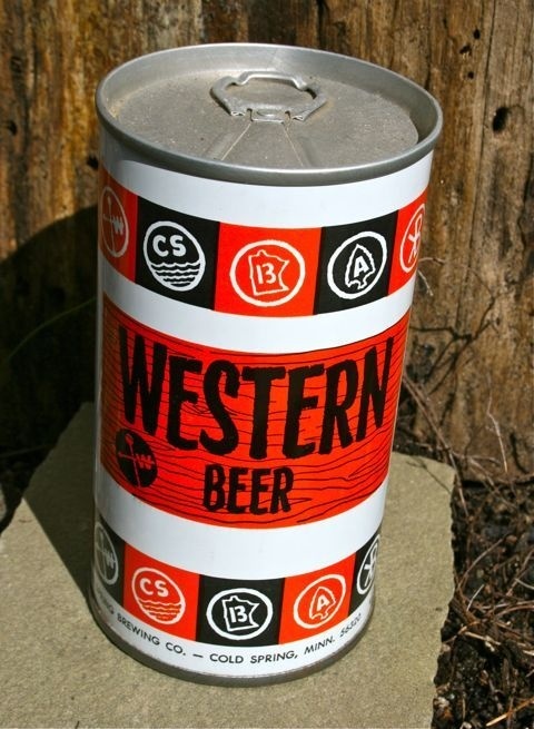 Vintage Beer Can "Western Beer" #packaging #vintage