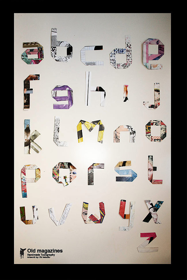 typography by RK Estudio #collage #typography