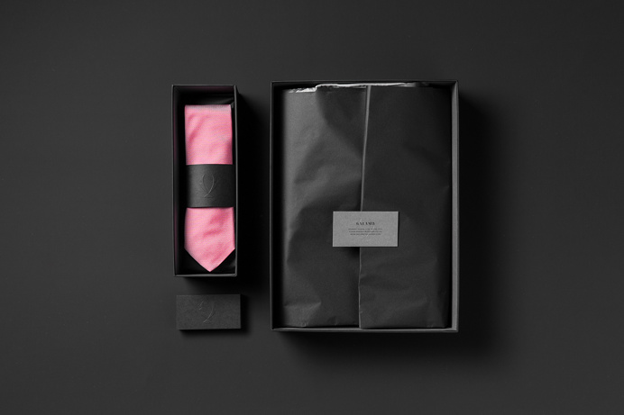 Galamb tailoring brand identity design budapest hungary mindsparkle mag black dark deluxe luxury white high end packaging business card
