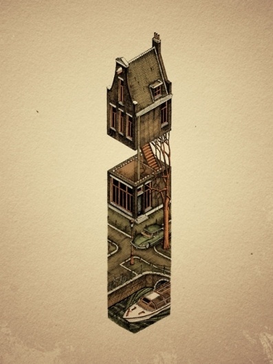 Evan Wakelin's drawings and stuff #holland #citroen #netherlands #city #threadless #amsterjam #amsterdam #canal