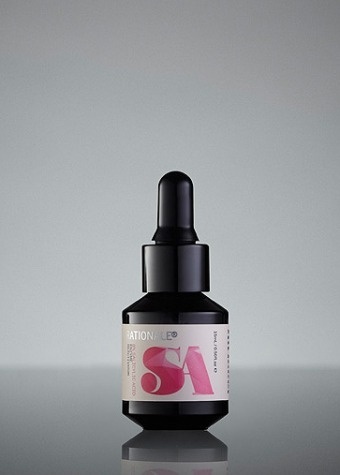 Enzyme Reactivator SA 8% | Rationale Skin Care #bottle #packaging #fractal #pompadour #cosmetics #rationale #type #colour