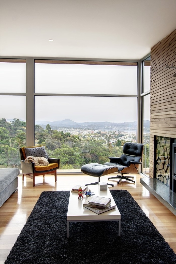 Wood house with single level #interiordesign