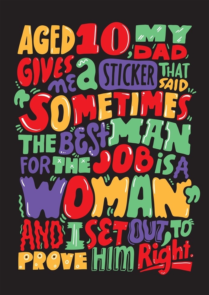 D&AD Poster - katemoross #drawn #hand #typography