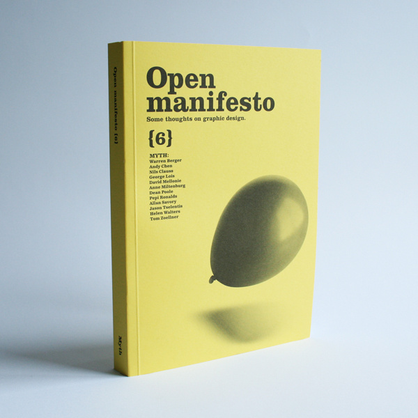 Open Manifesto #6 - black and white photography on coloured background. Single object.