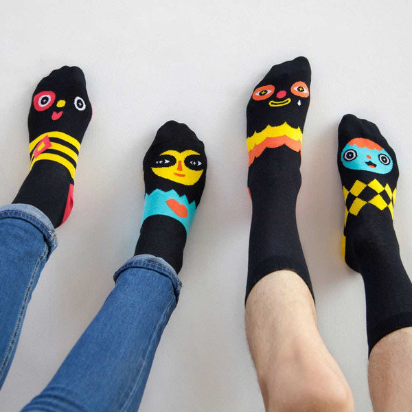 Chattyfeet Socks on Behance #socks #fun #faces