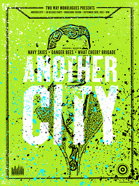 GigPosters.com Another City Navy Skies Danger Bees What Cheer? Brigade #color #poster
