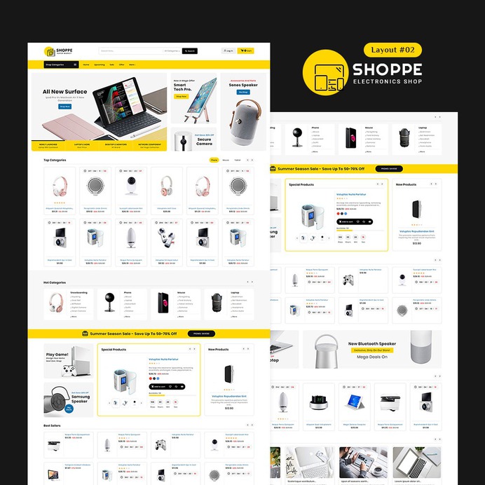 #Shoppe #Electronics #Mega - #MultiPurpose #Mega Store - #Prestashop #Responsive #Theme | #TemplateTrip #eCommerce #Website #Design #Template