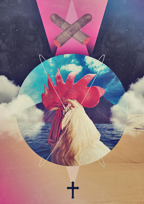 Cock & Fingers #print #fingers #digital #cock #collage
