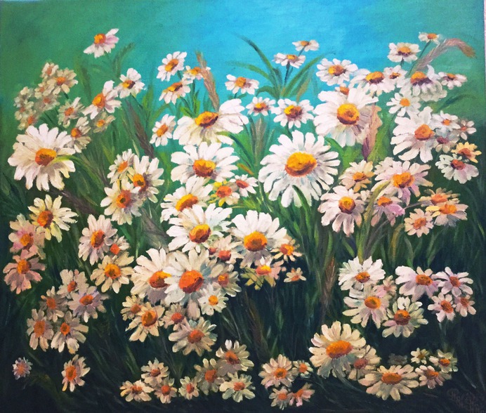 daisy painting & daisy paint by number #painting