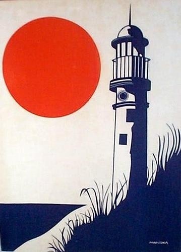Marushka lighthouse #illustration #sea #light