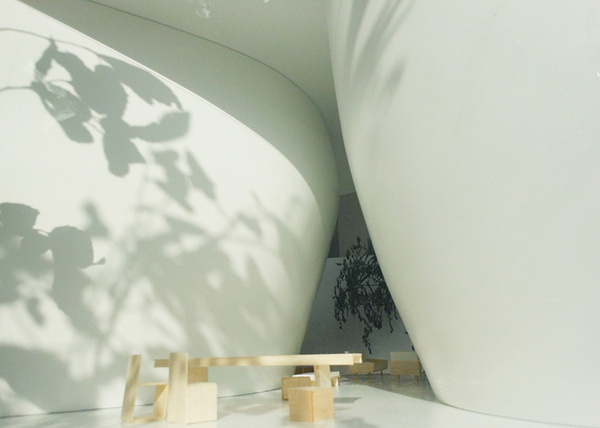 House in a Forest / Paul Kaloustian #interiors #spaces #curved walls
