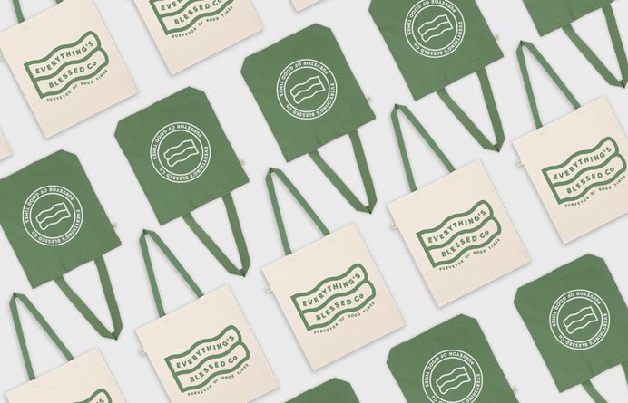 Everything's Blessed Co #bag #promotion #brandidentity #logo #sustainable