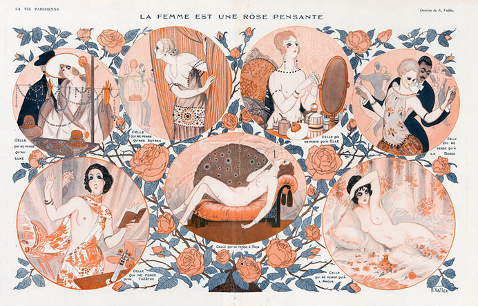 illustration, vintage, Armand Vallée