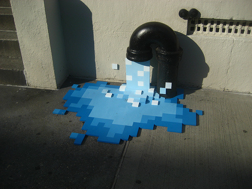 Blackbeltjones/Work: » Physical/Digital #graffiti #pixels