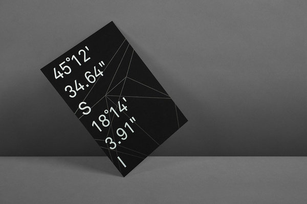 Invite — Bunch #invite #print #coordinates #minimal #typography