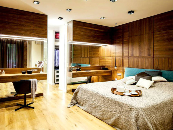 Feminine Trendy Cool Apartment in Sofia spacious high class apartment sofia #bed #bedroom #design #decorating