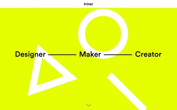 Filip Triner designer maker münchen zürich germany webdesign website site of the day minimal neon yellow geometry portfolio sotd award br