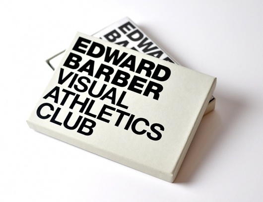 Edward Barber : Visual Athletics Club : SampsonMay #packaging