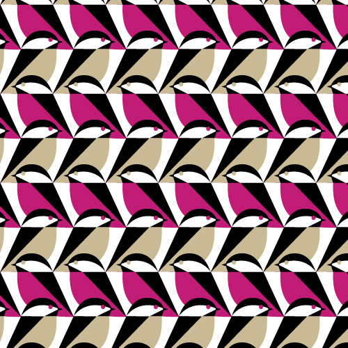 Sparro | Rosa :: Mixteca by Eleanor Grosch for Cloud9 Fabrics #fabric #design #bird #illustration #spatter