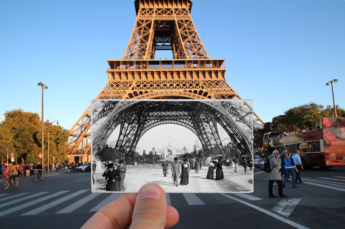 Julien Knez Combines Old And New Photos Of Paris