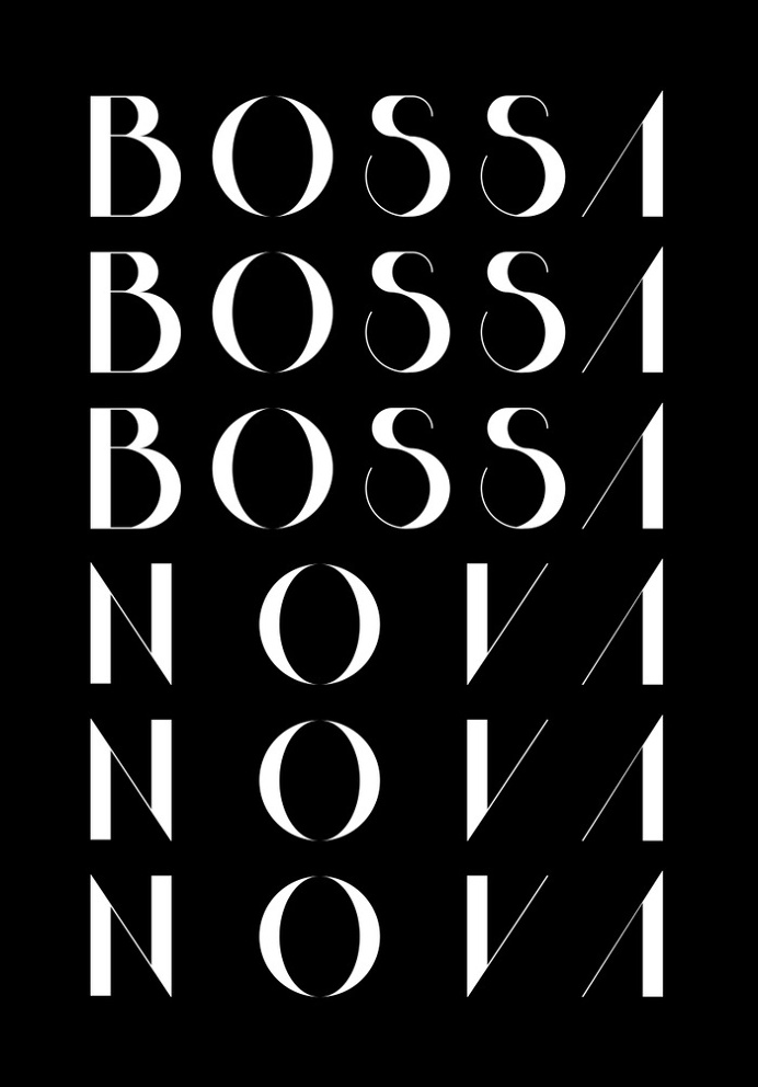 Bossa Nova 1 Black Art Print by Koning | Society6