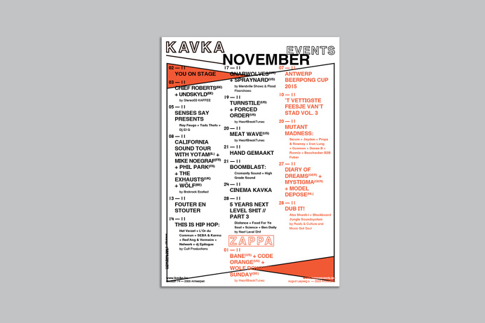 Studiostudio - Kavka Calendar poster