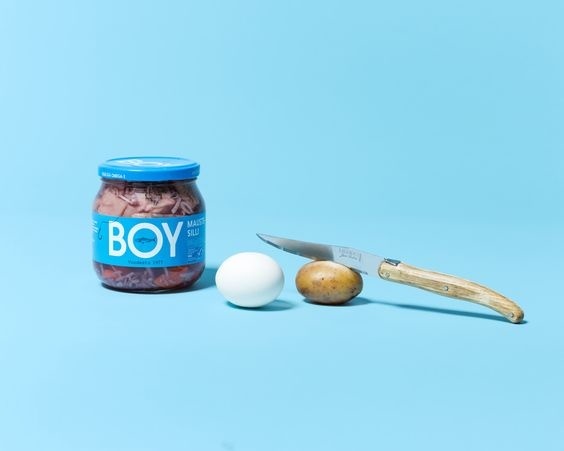 BOY- herring identity & packaging. Design Kuudes Kerros, Tony Eräpuro