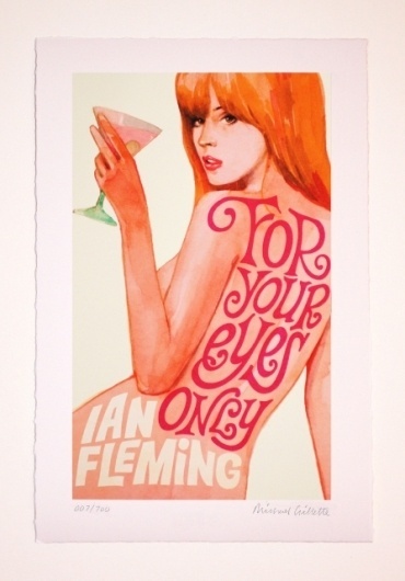 Awesome Robo!: 15 James Bond Pinup Prints By Michael Gillette #bond #james #poster #film #007