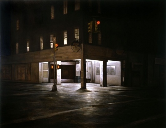 Dan Witz | EMPTY KINGDOM You are Here, We are Everywhere #city #night #building #art #painting #light
