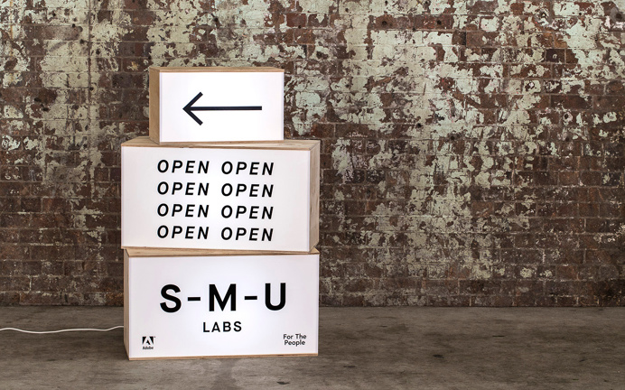 Start-Me-Up Labs start up typography type graphic design business card print modern fair stand presentation school minimal packaging designe