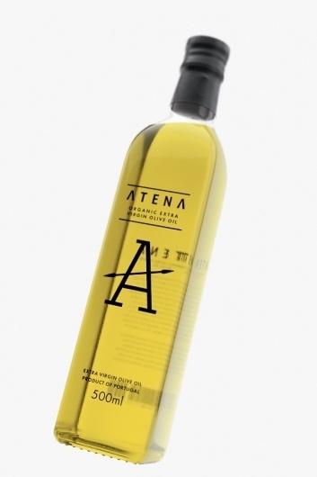 Vladimir Pospelov 3D visualizer #bottle #packaging #atena #olive #glass #oil