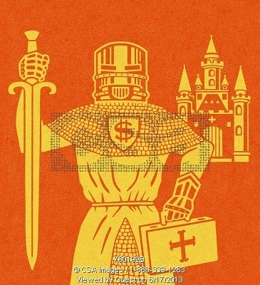 Knight in Front of Castle #warrior #knight #mideavel