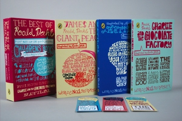 Mille Haugnaess - Roald Dahl book covers #jacket #print #book #dust #cover #illustration
