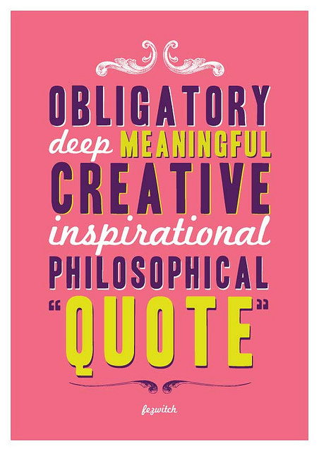 Deep Quote #fezwitch #quote #witchism #satire #deep #typography