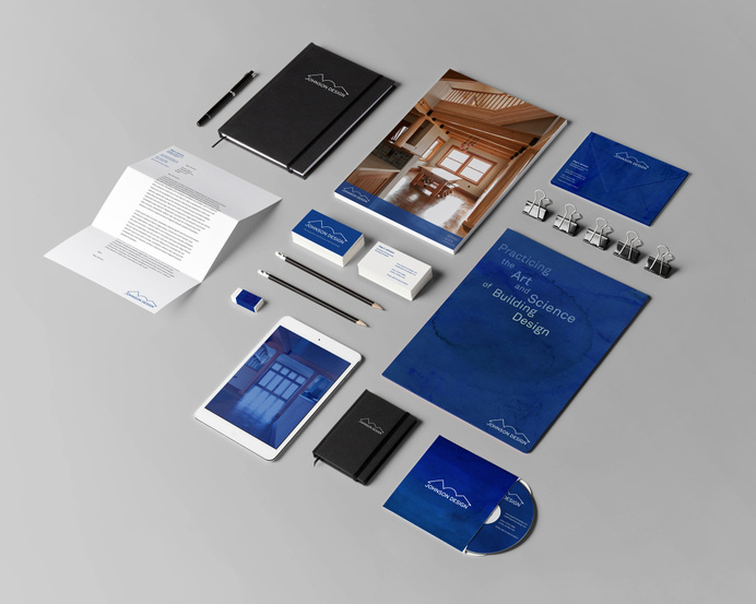 Johnson Design Branding - Mr Miles Johnson #branding #design #home #johnson #direction #identity #architecture #art #stationery #blue #typography