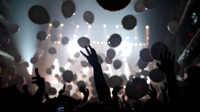 Image result for balloon drop lcd soundsystem
